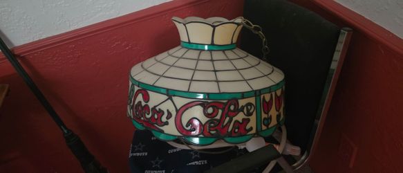 Antique  coca cola lamp obo