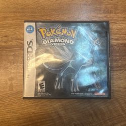 Nintendo Pokemon Diamond DS Games Authentic With Case And Manual. Read Description First 