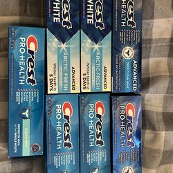Crest toothpaste $3 each 3.3oz & up