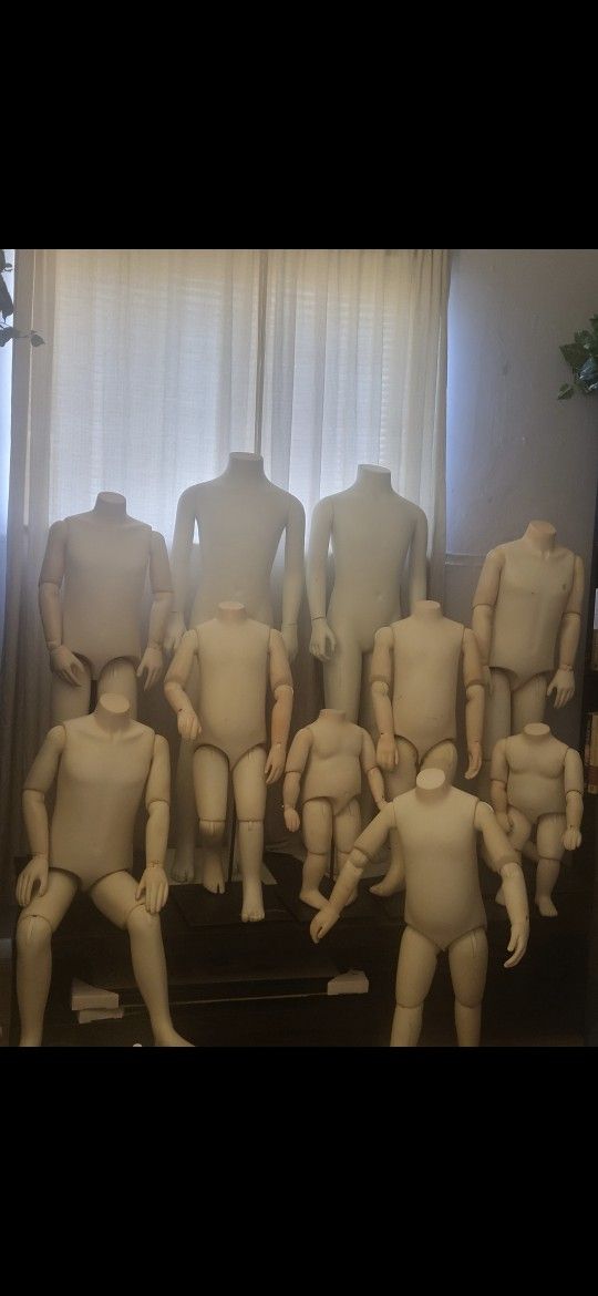 Life Size Children Poseable Mannequins