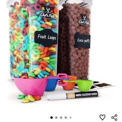 Chef's Path Airtight Food Storage Containers - Set of 2 (6 Liters) for Kitchen & Pantry - BPA Free for Rice, Cereal, Flour, Sugar - Bulk Food Storage 