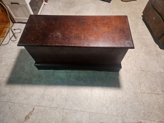 Vintage Wooden Storage Chest Trunk