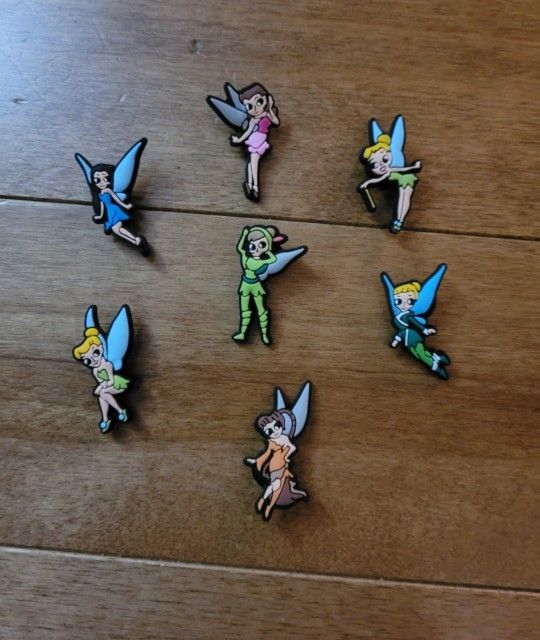 Lot Of 7 Fairy Croc Charms
