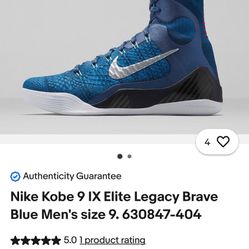 Nike Kobe 9 IX Elite Legacy Brave