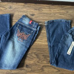 2 Brand New Low Rise Size 7 jeans $20 For BOTH