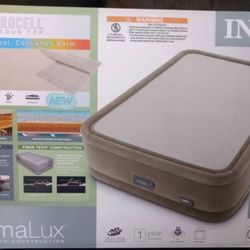 Intex Queen 20" Airbed Mattress Digital Built-in Comfort Pump

