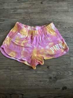 PINK Victoria’s Secret Varsity Tye Dye Shorts NWT