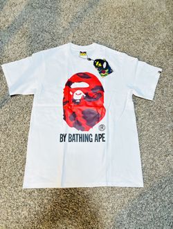 Small White And Red Bape T Shirt