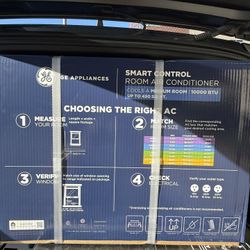 Brand New In Box GE Air Conditioner, Smart Control.