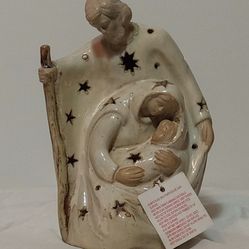 Holy Family Nativity Scene Candle Holder