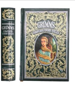 Barnes & Noble Leather Bound Classic Edition Of Grimm's Complete Fairy Tales New. Cover Design: Features ornate gilt detailing with an illustration of