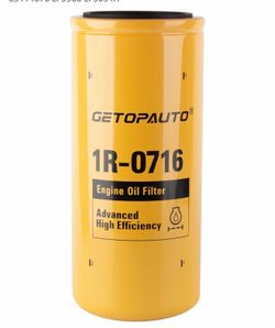 GETOPAUTO 1R-0716 fits CAT Engine Oil Filter,for Marine Products 330D 330C 336D 336C 3406 C15 Replaces LF-5502-1 2P-4005 LF691 LF691A P554005 P551808 