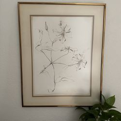 Vintage Floral Artwork Picture