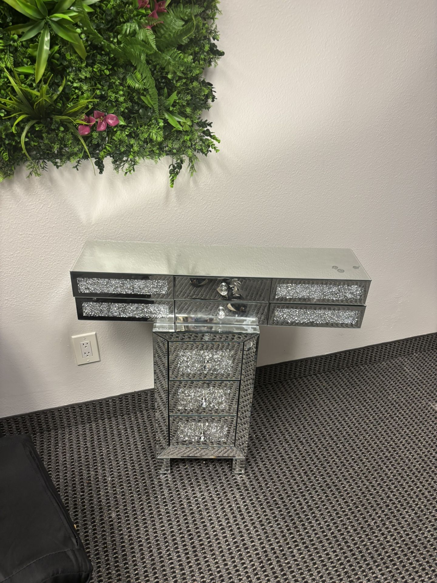 Floating Shelves With Drawer 