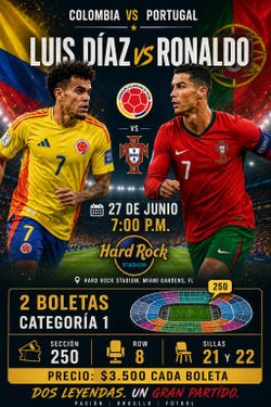 Colombia vs Portugal Cat 1