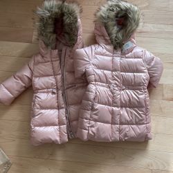 Gap Girls Pink Bubble Jacket