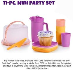 Tupperware Mini Party Play Set , 11pc Set
