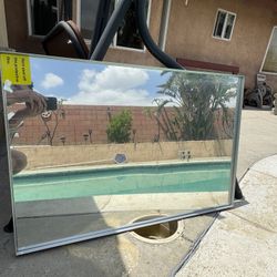 Silver Frame bathroom Mirror only $20.00 LAST OFFER
