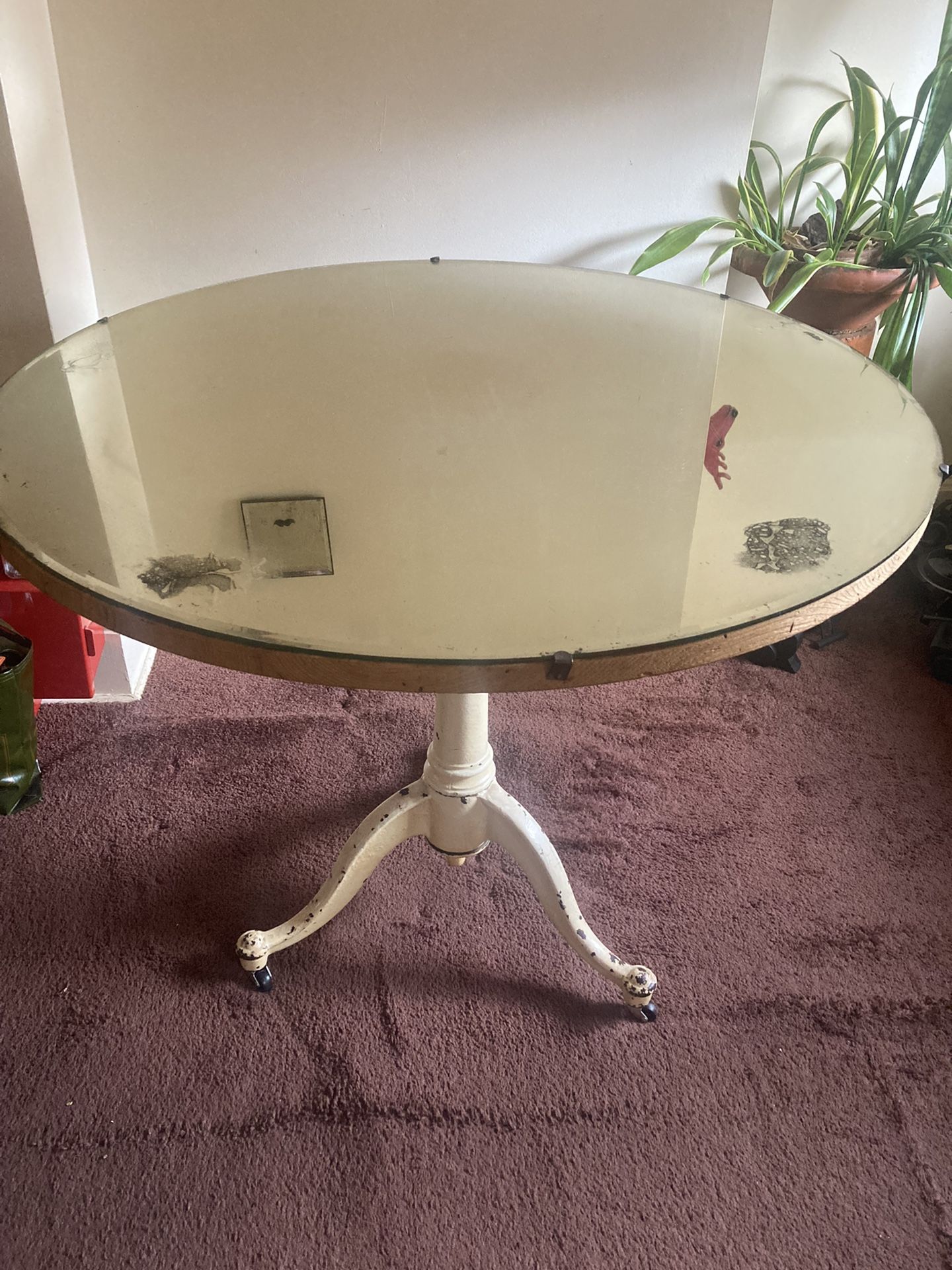 Mirror Top Folding Table