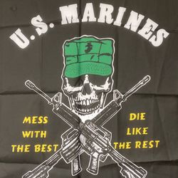 Military U..S. Marines Arm Forces Large Flag