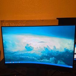 LG 32" Curved 100Hz FHD LCD Monitor