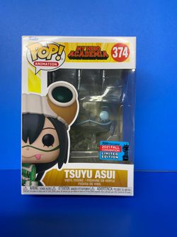 Funko Pop TSUYU ASUI CLEAR 2021 NYCC Shared Exclusive My Hero Academia #374