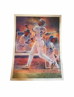 1990 Ken Griffey Jr. Signed Limited Edition Lithograph #113/500