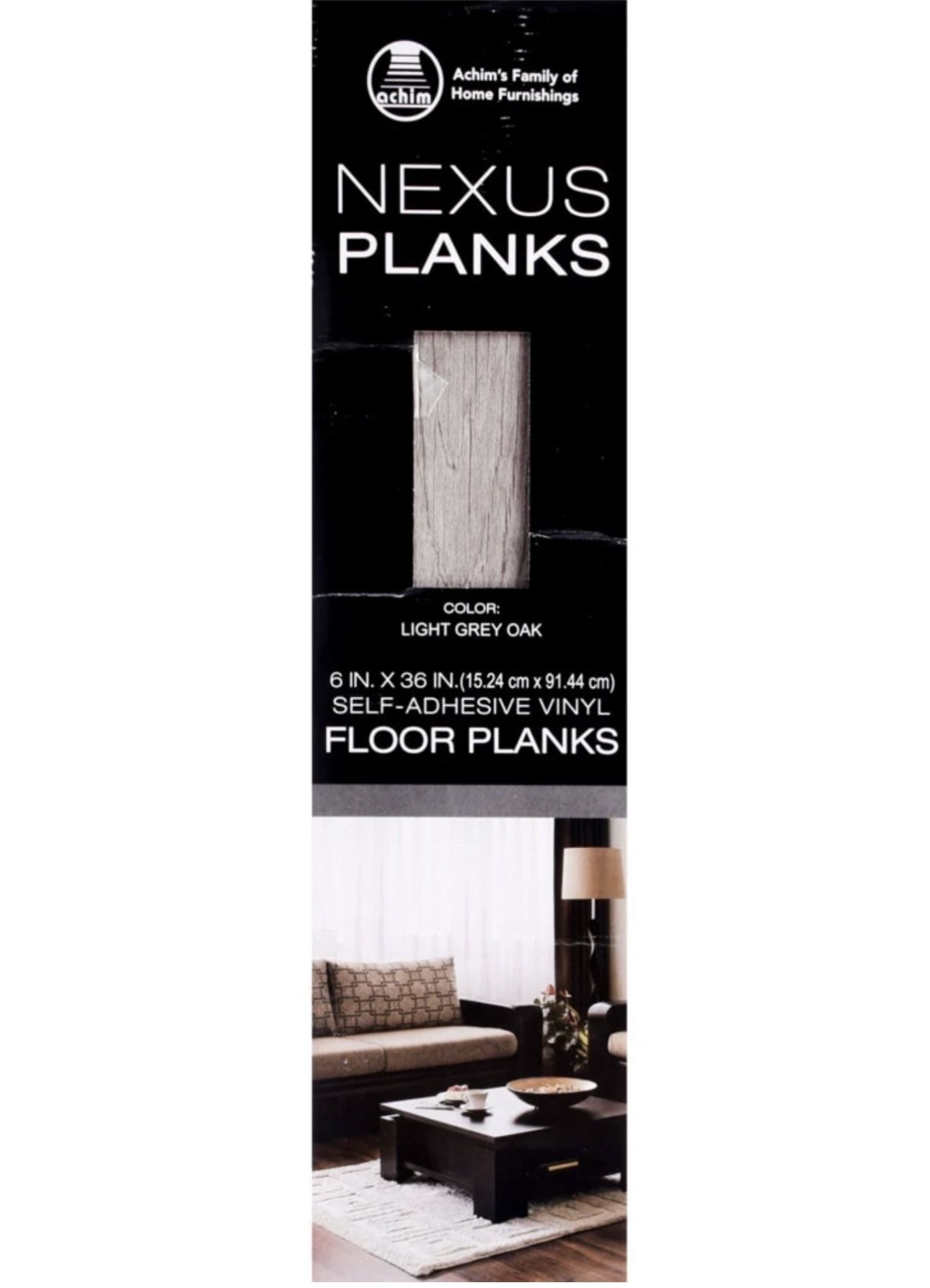 Nexus Light Gray Oak Vinyl Floor Planks, 15 sq.ft.