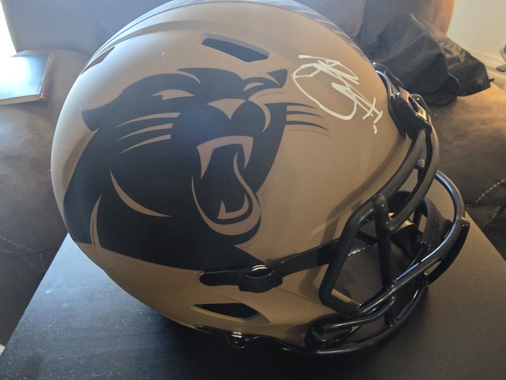 Bryce Young Signed Salute To Service Replica Helmet