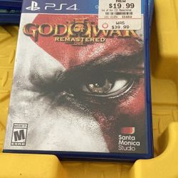PS4 God Of War Game 