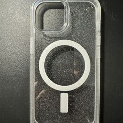 Brand New iphone 15 Otterbox Symmetry + With MagSafe Case (Clear & Glitter).