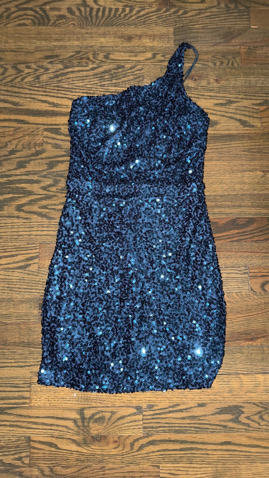 Blue Sequins Dress