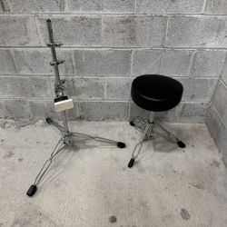 Practice Go Anywhere Kit Drum Practice Pad Kit and Folding Swivel Padded Seat Stool  both 30$ cash 