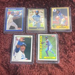 Bo Jackson Baseball Cards with rookie