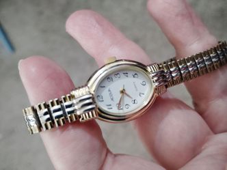 Ladies gold and silver watch