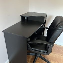 Office Table and Rolling Chair