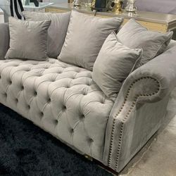 Tufted Sofa  &  Love Seat Set