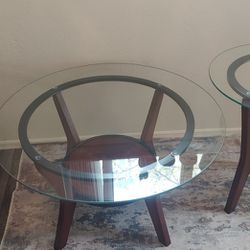 3 Set Glass Tables 