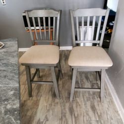 Gray High counter chairs