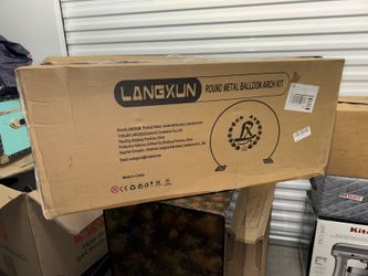 LANGXUN Round Metal Balloon Arch Backdrop Stand Kit - $35 Each