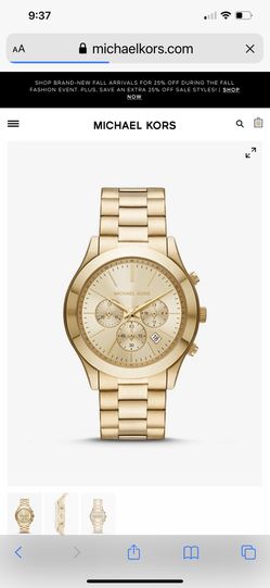 Micheal Kors Watch Midsized Chronograph Gold-tone 38 mm