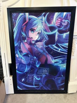 Hatsune Miku Framed Art