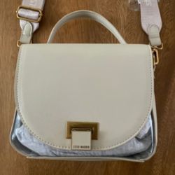 Beige/ Clear Steve Madden Purse