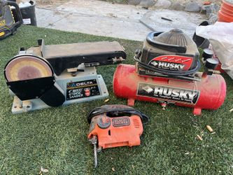 BELT SANDER/ JIGSAW/ AIR COMPRESSOR