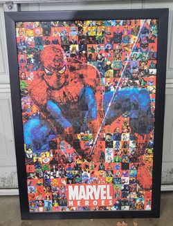 Large Marvel Spiderman Framed Poster