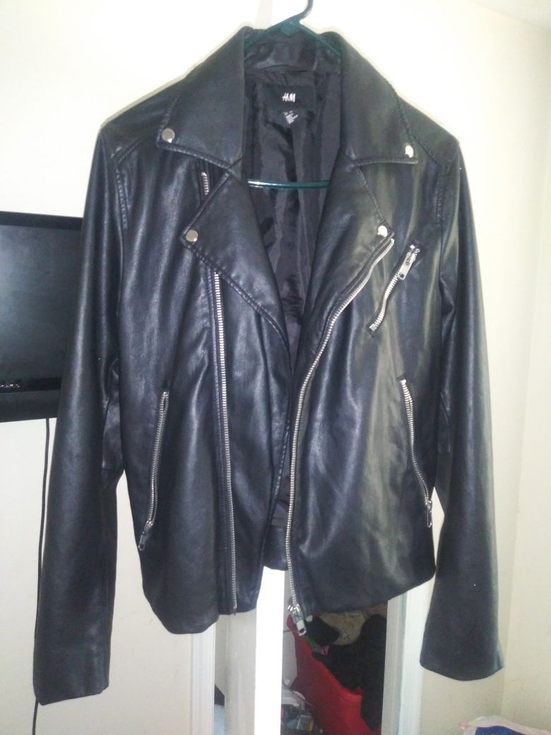Leather jacket women h&m