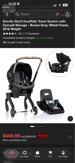Evenflo Shyft DualRide Travel System