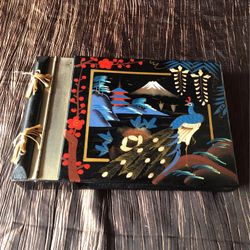 Japanese Vintage Photo Album With Music Box