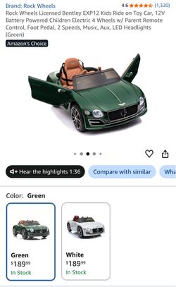 Bentley toy car