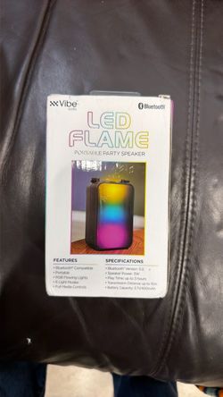 Vibe Audio LED Flame Portable Bluetooth Speaker